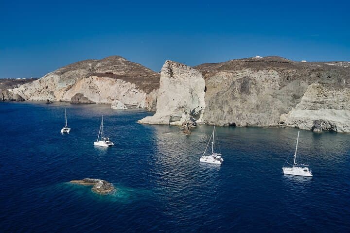 Santorini Caldera Luxury Catamaran Cruise with BBQ & Wine photo 3