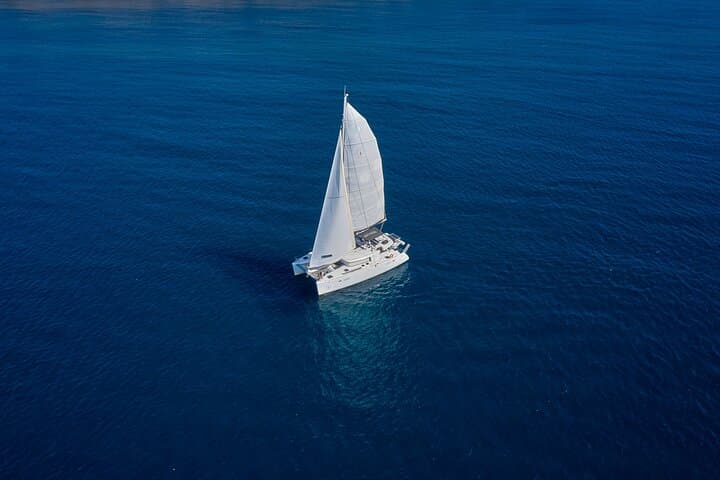 Private Santorini Caldera Catamaran Cruise with BBQ, Snorkeling & Wine photo 5