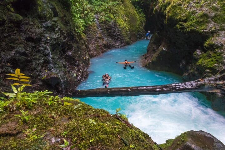 Blue Falls Canyoning: 4 Rappels, Natural Slides & Celestial Pools Near La Fortuna photo 2