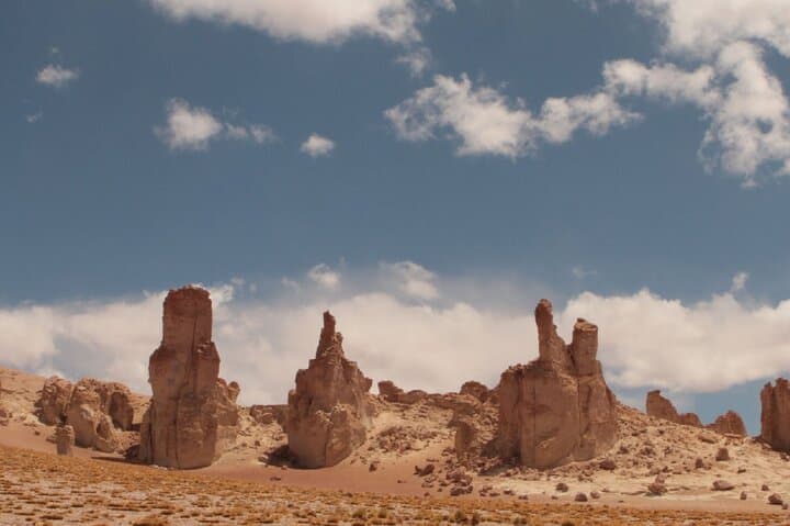Pacana Salt Flats & Monks: Half-Day Route from San Pedro de Atacama