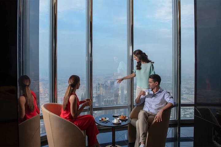 High Tea in the Clouds: The Lounge at Burj Khalifa (Levels 152–154)