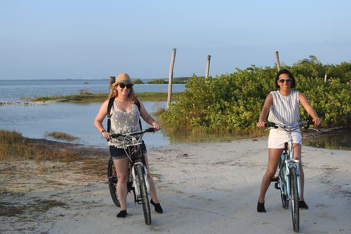 Sunset Wildlife Expedition on Isla Blanca: Private Bike & Boat Tour from Cancun photo 4