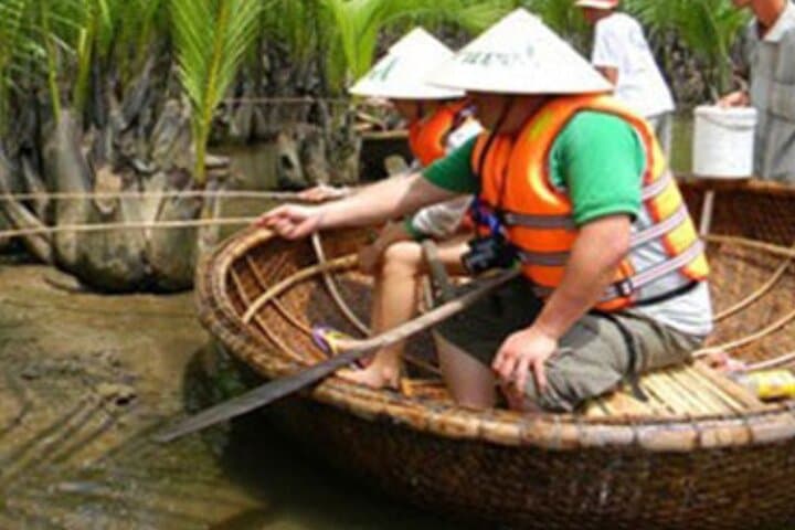 Hoi An Basket Boat Tour: Cam Thanh Water Coconut Forest and Crab Fishing photo 5