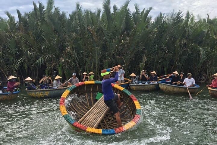 Hoi An Basket Boat Tour: Cam Thanh Water Coconut Forest and Crab Fishing photo 6