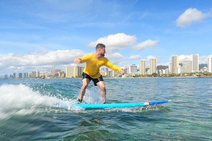 Learn to Surf in Waikiki: 2-Hour Beginner Surf Lesson at Queen Kapiolani