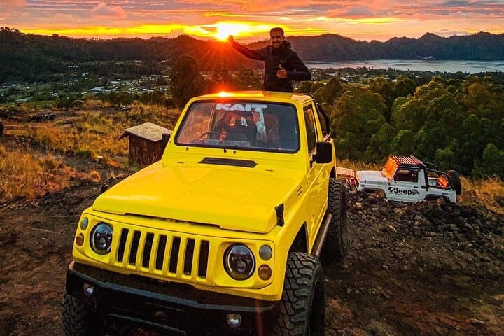 Experience Mount Batur Sunrise by 4WD Jeep: Lava Fields & Volcano Views in Bali photo 4