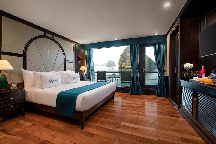 Ha Long Bay 2-Day Luxury Cruise with Balcony Cabin, Kayaking & Cooking Class photo 2