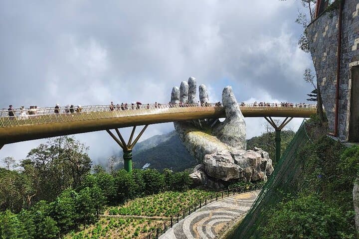 Chan May Private Transfer: Golden Bridge & Marble Mountain Day Trip photo 2