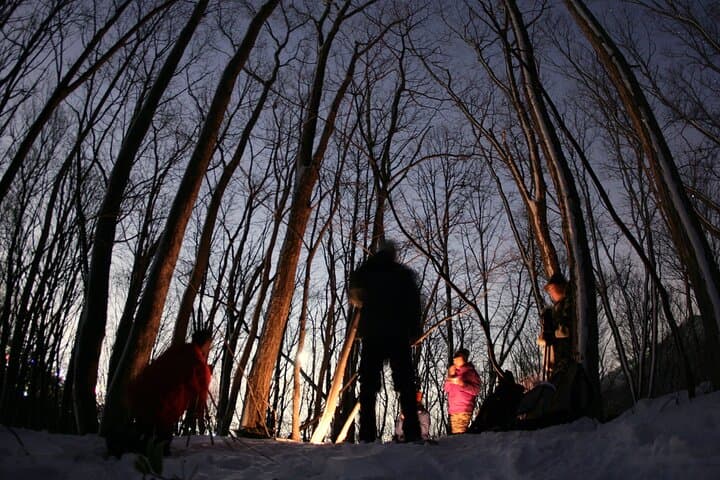 Sapporo Night Hike: Snowshoe Under the City Lights (Private Guided Tour)