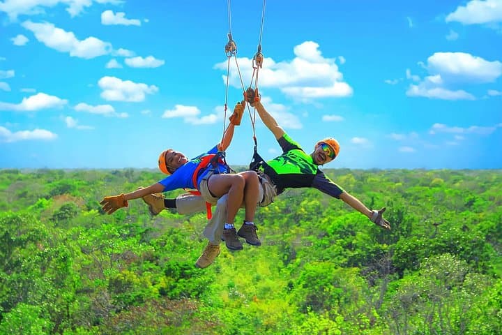 Riviera Maya Xtreme: ATV, 7-Zipline Circuit & Cenote Swim from Tulum