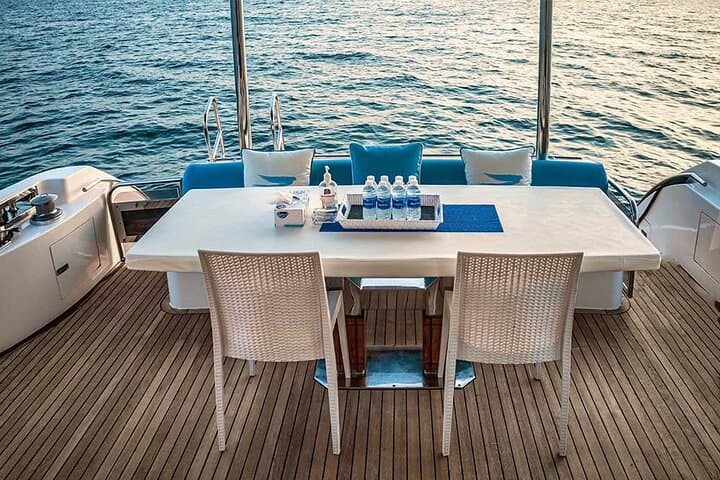 Sunset Yacht Cruise Dubai Marina to Atlantis on Bluemoon 64ft photo 2
