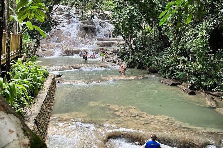 Blue Hole to Dunn's River Falls: Ocho Rios Waterfall and Cliff-Jump Adventure photo 1