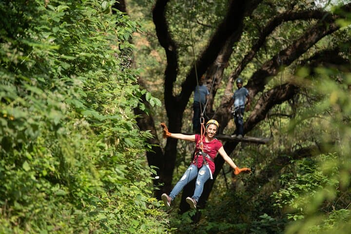 Cola de Caballo Zipline Canopy: 170m Flight & Forest Rappels