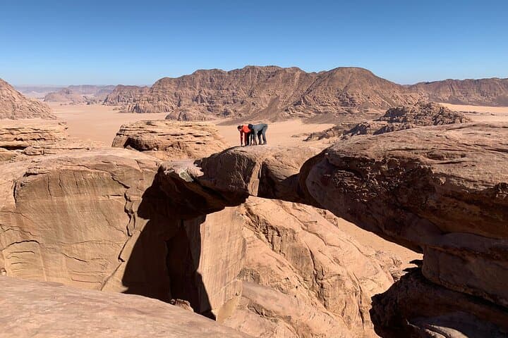 Half-Day Wadi Rum Jeep Tour with Bedouin Camp Meal and Overnight