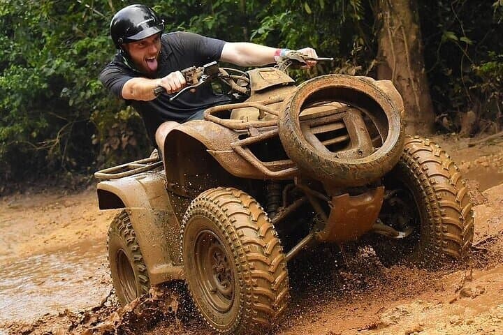 ATV Jungle Adventure with Ziplines & Cenote Swim — Half-Day from Tulum