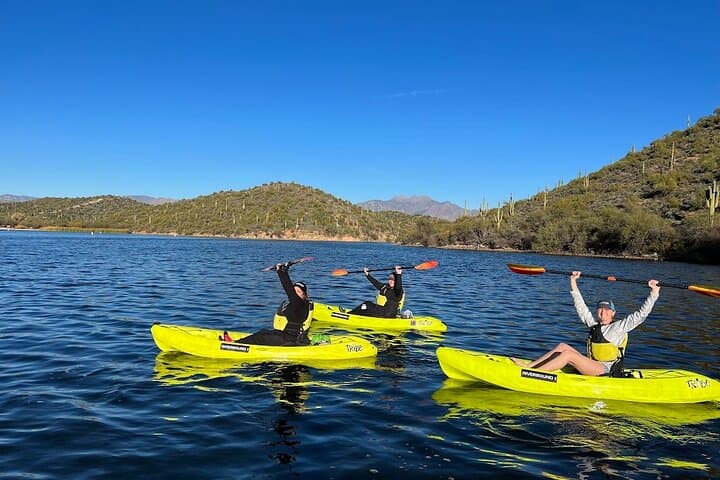 Scenic Guided Kayaking Tour on Saguaro Lake — Paddle Arizona's Blue Desert photo 3