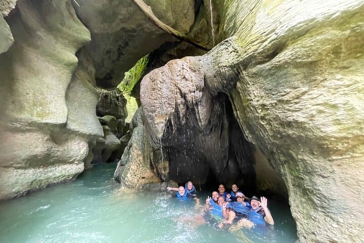 Arenales River Caving & Waterfall Adventure in Puerto Rico's Limestone Canyons