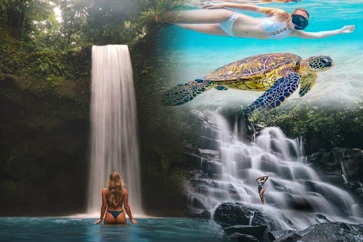 Blue Lagoon Snorkeling & Waterfall Day Trip from Ubud — Padangbai, Kanto Lampo & Tibumana