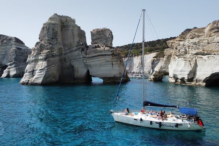Full-Day Private Sailing Cruise Around Milos: Kleftiko, Sykia & Secluded Bays photo 4