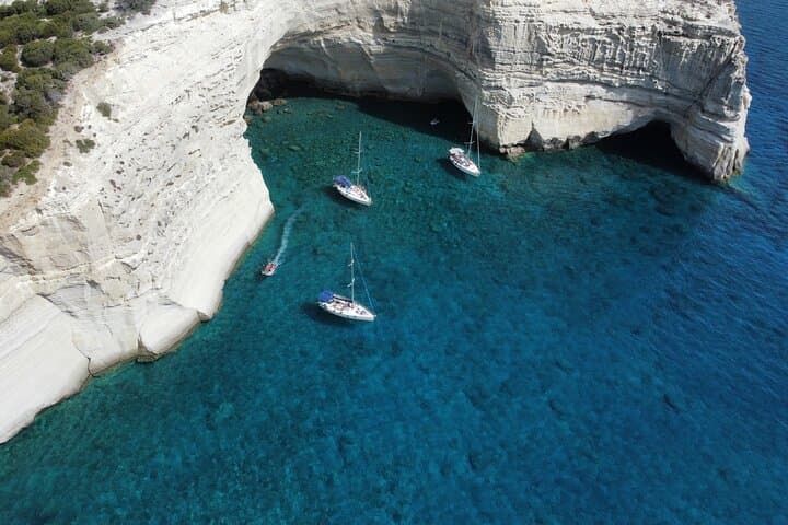 Full-Day Private Sailing Cruise Around Milos: Kleftiko, Sykia & Secluded Bays photo 6