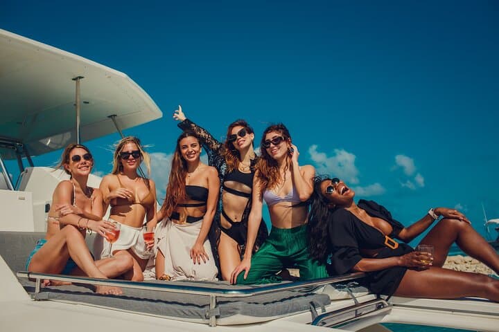 Sunset DJ Yacht Cruise on a 51' Leopard in Cancun — Private All-Inclusive Party to Isla Mujeres photo 5