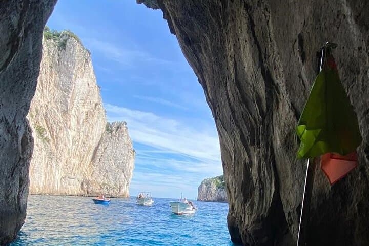 Capri From Sea to Summit: Boat Tour, Grottos & Monte Solaro Chairlift