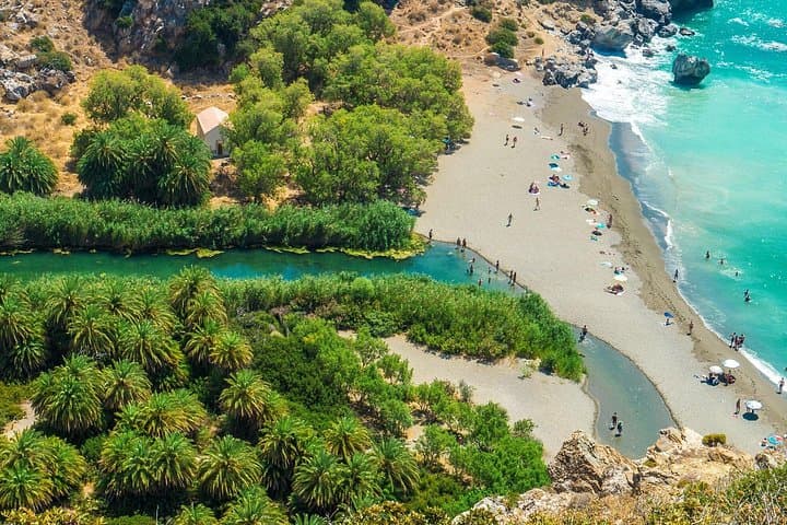 Preveli Palm Beach Day Trip from Chania: Palm Forest, River Walk & Kourtaliotiko Gorge