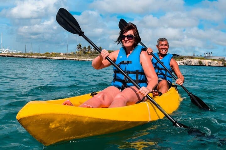 Private Aruba Kayak & Snorkel Tour from Oranjestad — Mangel Halto & Spanish Lagoon Adventure