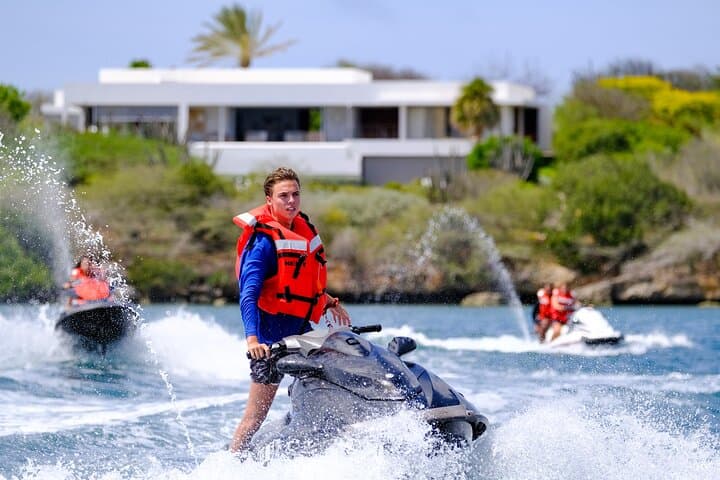 Ride the Southern Coast: Jet Ski & Snorkel Tour in Curaçao photo 1