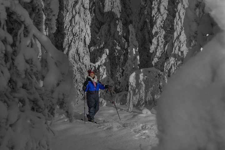 Night Ski Trekking near Rovaniemi — Private Arctic Aurora Adventure photo 5
