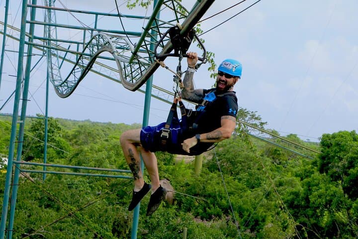 Cancun Extreme Zipline Canopy Tour — Puerto Morelos Jungle Ziplines, Cenote Swim & ATV Adventures photo 4