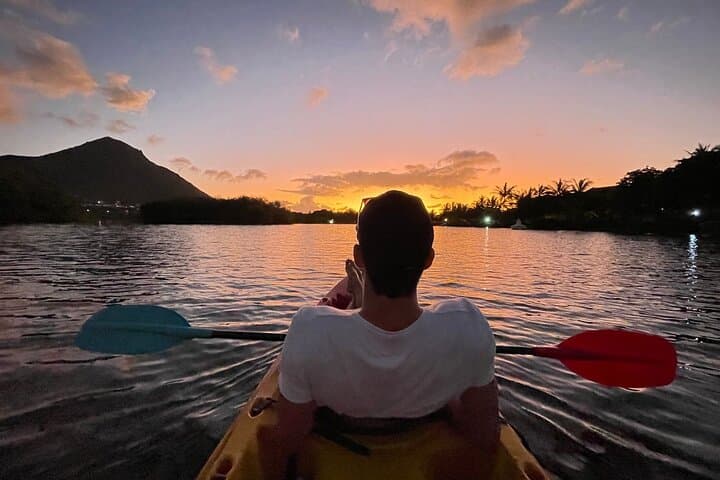 Guided Sunset Kayak on the Tamarin River — Mauritius Sundowner Tour photo 2
