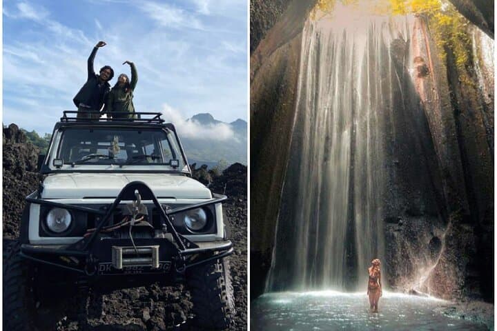 Mount Batur Sunrise Jeep Tour: Black Lava, Waterfall & Coffee near Ubud photo 1