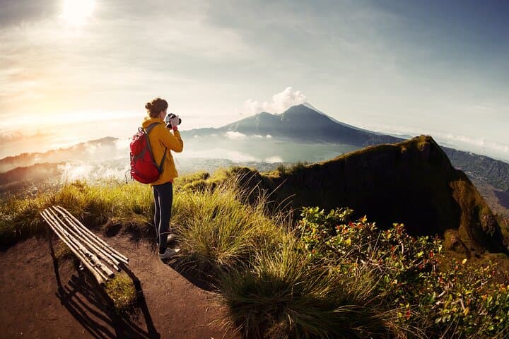 Sunrise on Mount Batur: Guided Trek and Natural Hot Springs from Ubud
