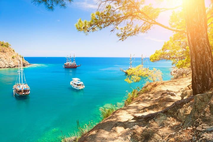 Antalya to Phaselis: Full-Day Boat Trip to Phaselis, Paradise & Cleopatra Bays photo 4