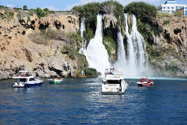 Boat Trip to Antalya's Lower Düden Waterfall — Swim Beneath the Cliffs photo 4