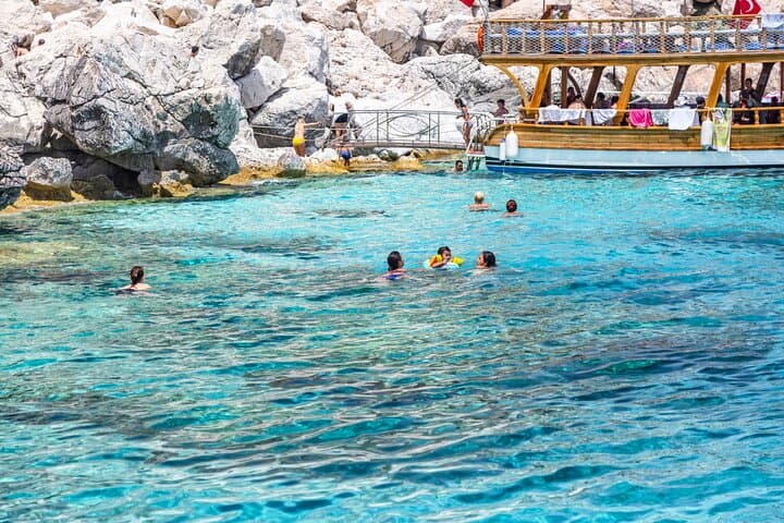 Boat Trip to Antalya's Lower Düden Waterfall — Swim Beneath the Cliffs photo 5