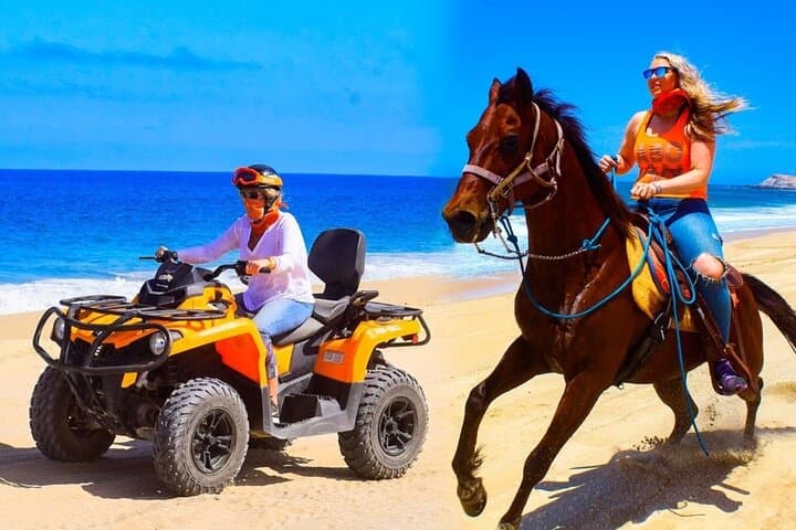 Cabo Combo: Horseback Beach Ride and ATV Adventure from Cabo San Lucas