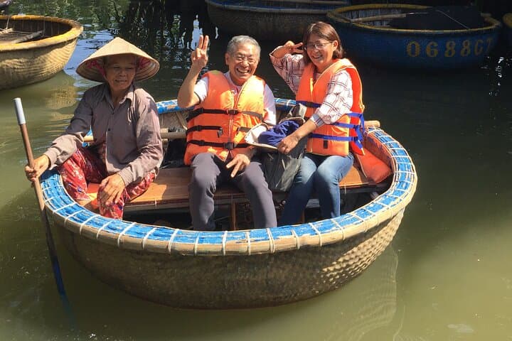 Basket Boat Ride Through Hoi An's Bay Mau Water Coconut Forest photo 3