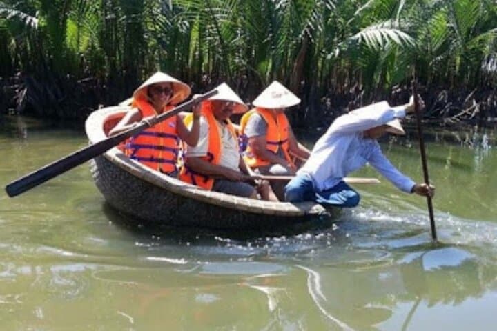 Basket Boat Ride Through Hoi An's Bay Mau Water Coconut Forest photo 4