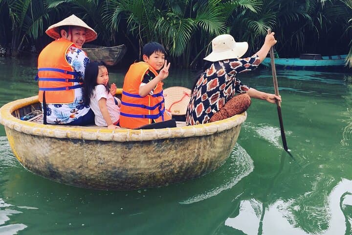 Basket Boat Ride Through Hoi An's Bay Mau Water Coconut Forest photo 5