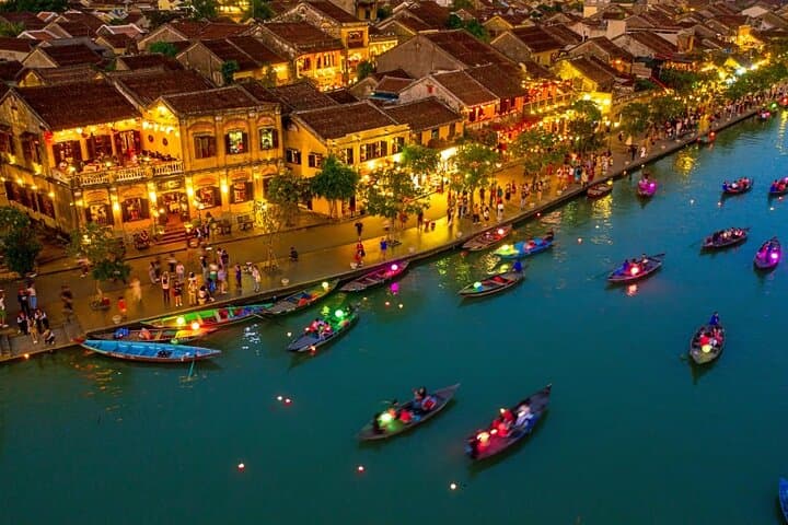 Evening Marble Mountains & Hoi An Ancient Town Tour from Da Nang