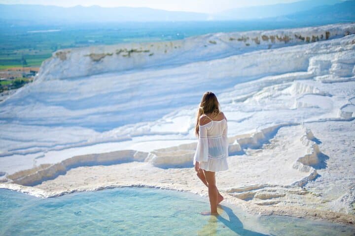 Pamukkale Day Tour from Izmir: Explore Travertine Terraces & Ancient Hierapolis