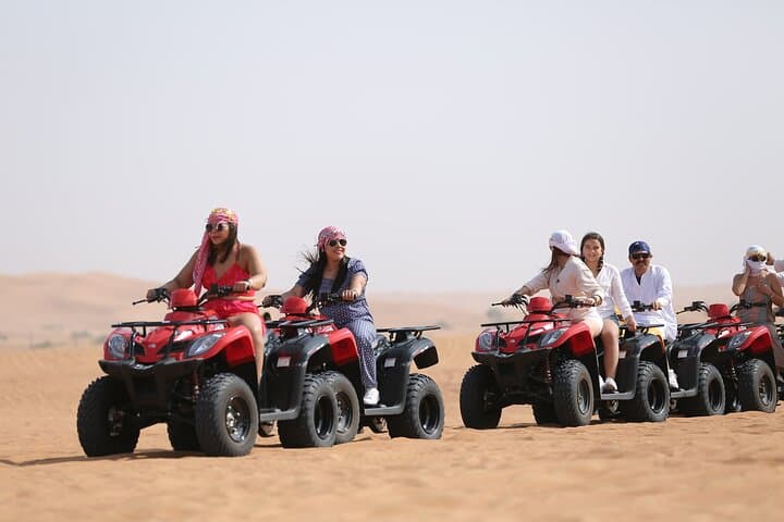 Lahbab Desert ATV Adventure: Self-Drive Quad, Camel Ride & Sandboarding in Dubai photo 5