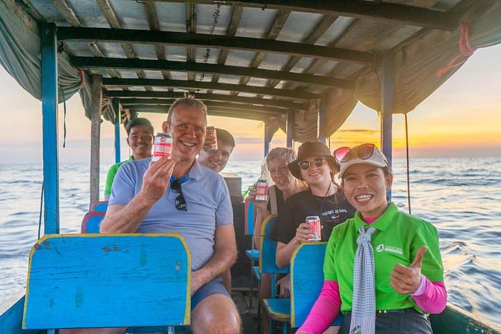 Sunset Vespa Ride and Tonle Sap Floating Village Tour from Siem Reap photo 1