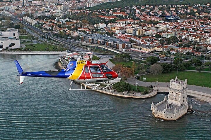Helicopter Tour Over Belém: Lisbon Aerial Flight Above the Tagus