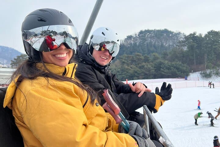 Day Trip from Seoul to Jisan Forest Ski Resort — Beginner-Friendly Skiing & Sledding