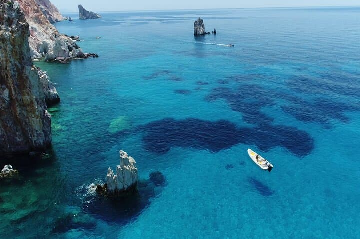 Private 4-Hour Boat Tour to Poliegos Island: Caves, Lighthouse & Snorkeling photo 3