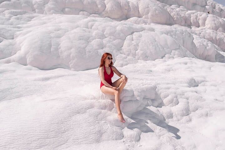 Pamukkale and Hierapolis Day Trip from Side: Cotton Castle, Thermal Pools & Ancient Ruins photo 2