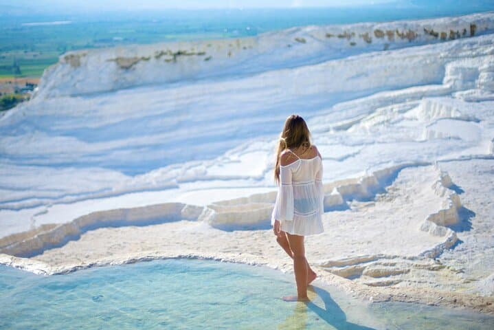 Pamukkale and Hierapolis Day Trip from Side: Cotton Castle, Thermal Pools & Ancient Ruins photo 3